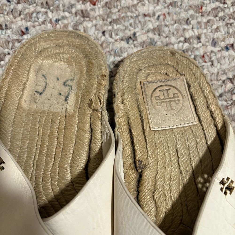 Tory Burch Bima Ivory Espadrille- Size 5.5 - Picture 6 of 7
